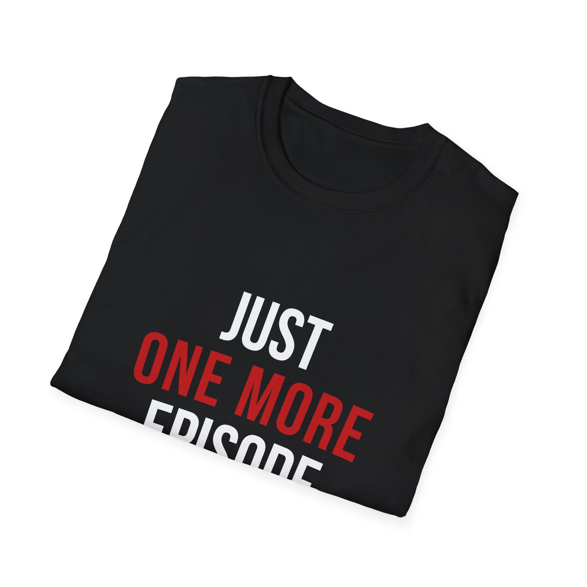 One More I Swear T-Shirt — Minimalist Red Text Graphic Tee