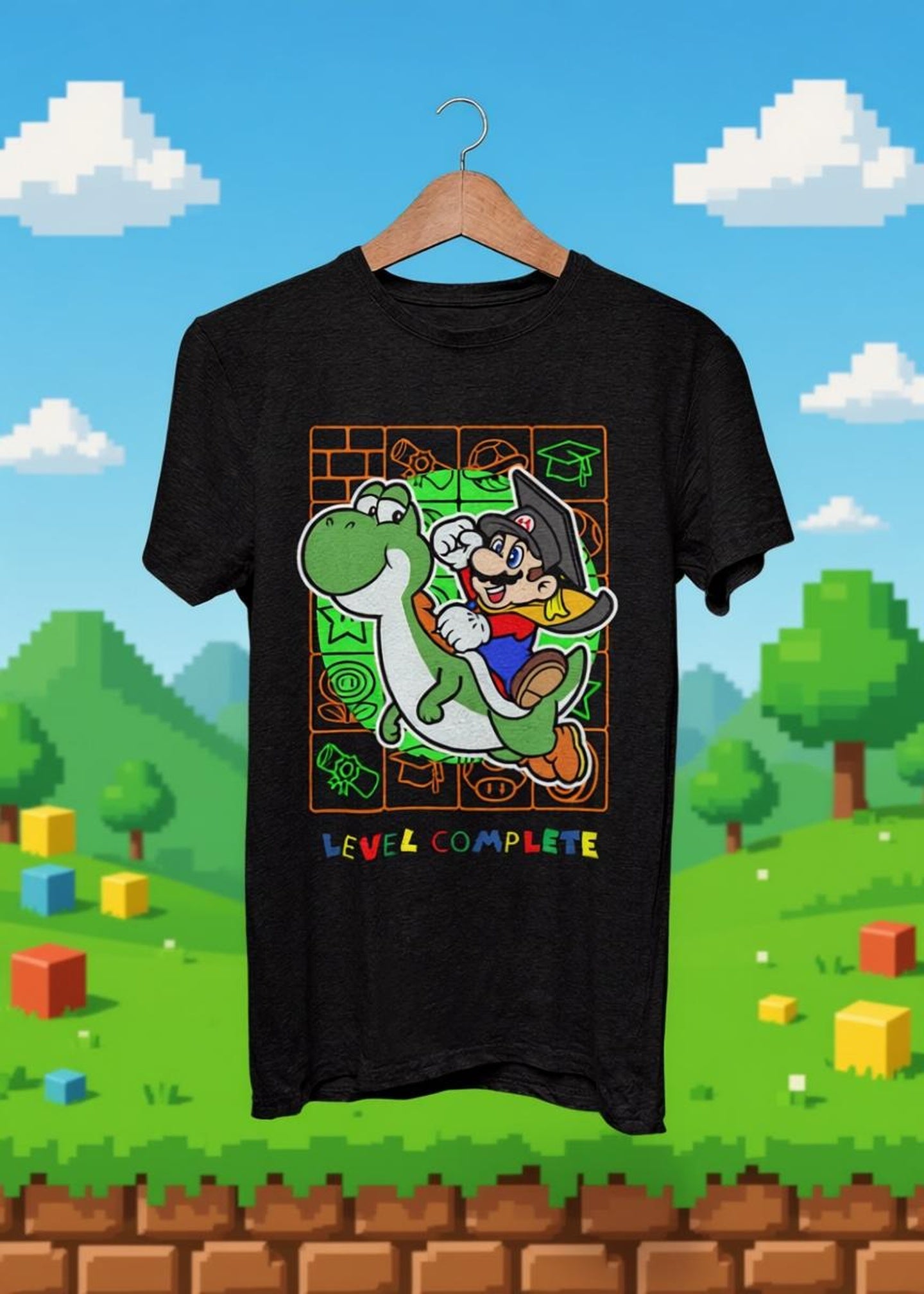 Mario & Yoshi "Level Complete" T-Shirt