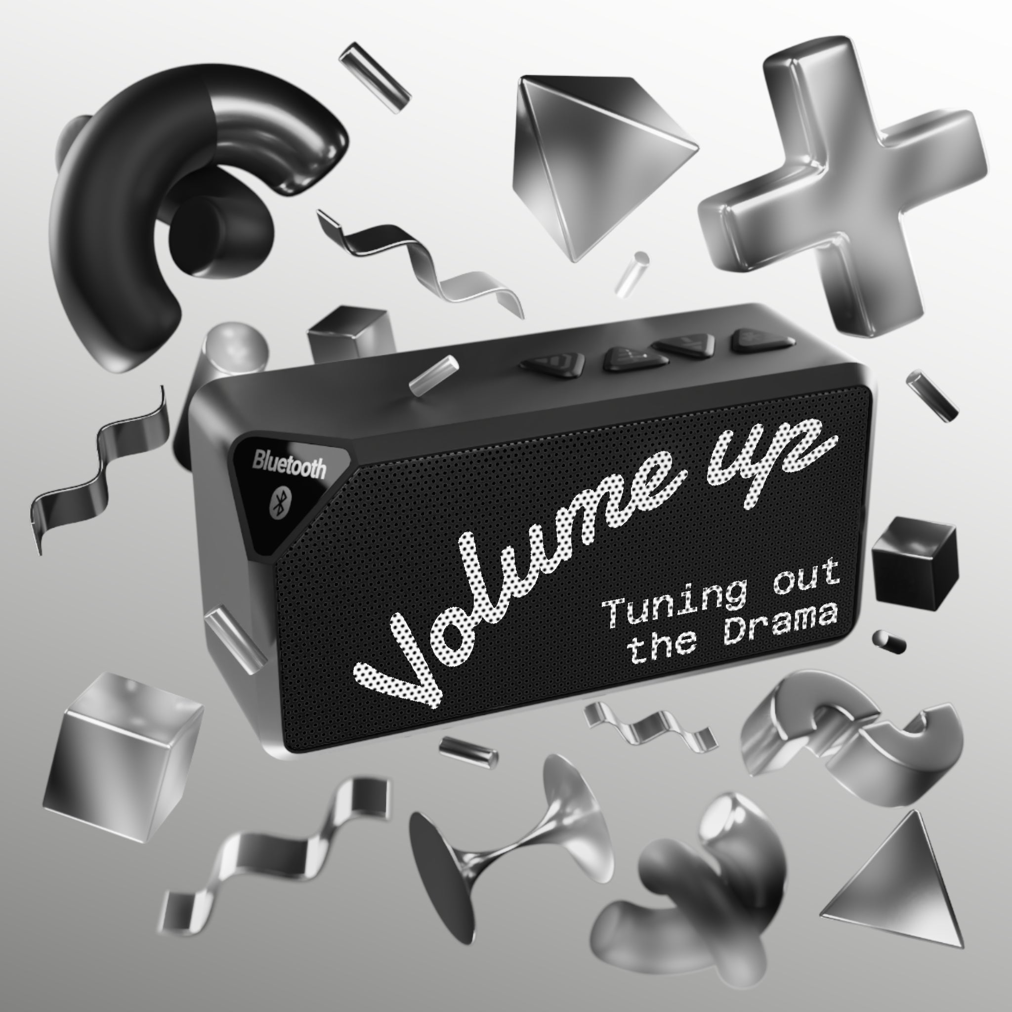 Bluetooth Speaker — “Volume Up: Tuning Out the Drama” Portable Wireless Audio